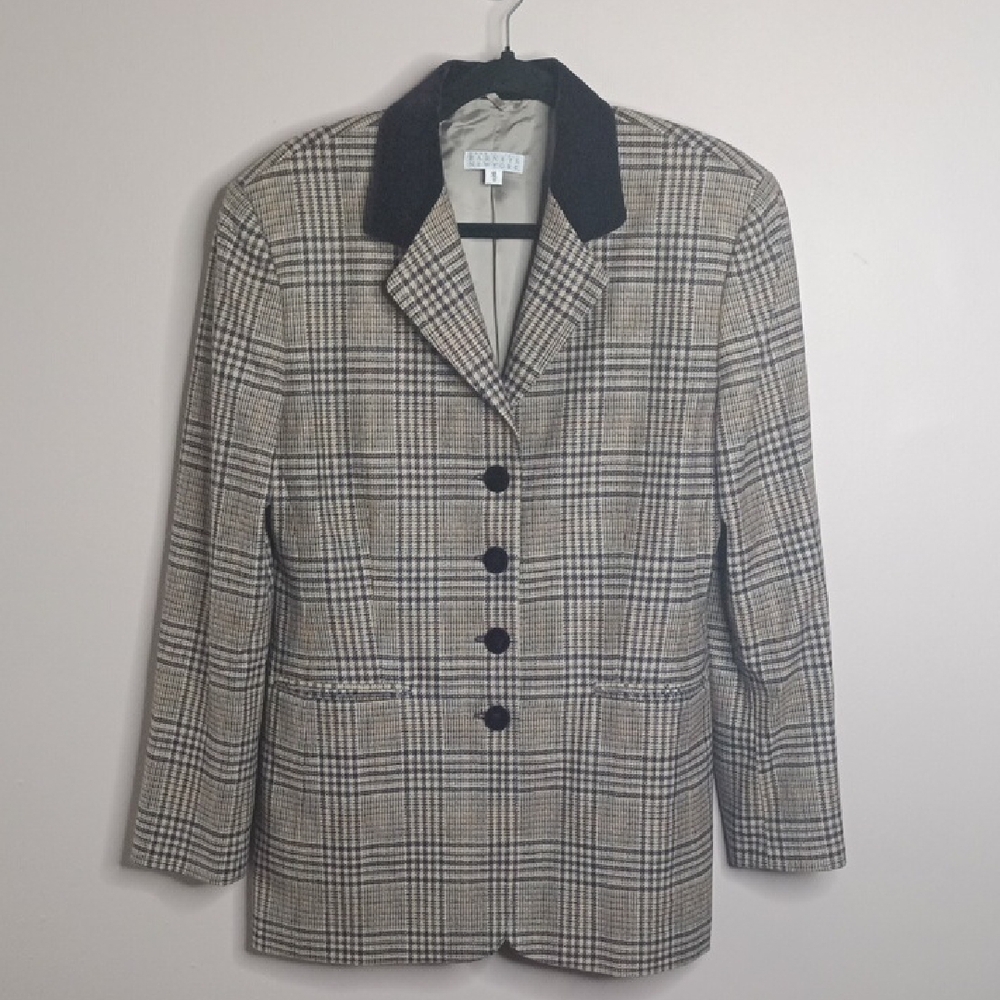 Barneys New York Made In Italy Equestrian Wool Jacket Size 12